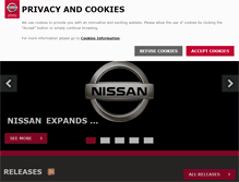 Tablet Screenshot of newsroom.nissan-europe.com